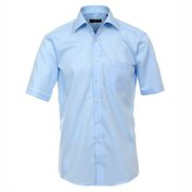 Pánská košile Casa Moda Comfort Fit azurově modrá krátký rukáv vel. 43 - 46 (XL -XXL) Casa Moda