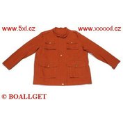 Pánská bunda jarní - podzimní cihlová  ODE-P30004