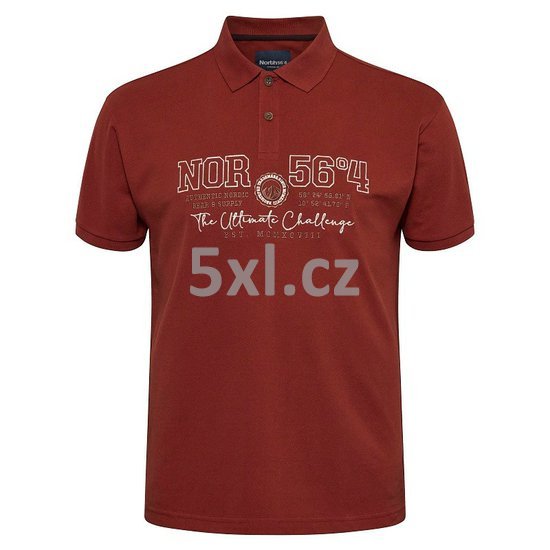 43126 - North 56°4 Polo w-big Embroidery - 0739 Rust .jpg