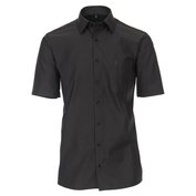 Pánská košile Casa Moda Comfort Fit černošedá krátký rukáv vel. 48 - 56 (3XL - 7XL) Casa Moda