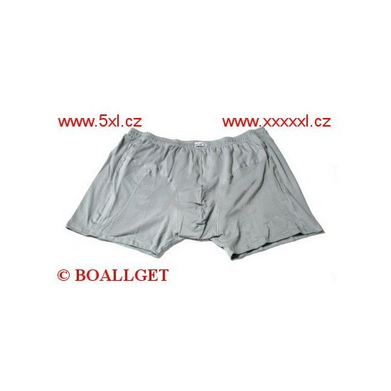 Pánské boxerky šedé nadměrné 4XL - 7XL