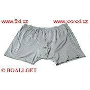 Pánské boxerky šedé nadměrné 4XL - 7XL