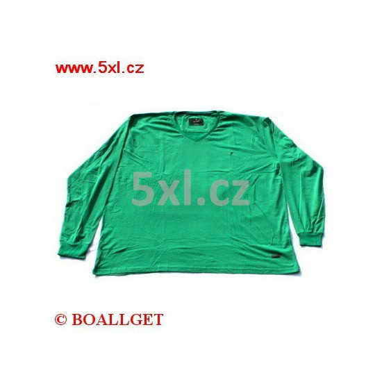 Pánské tričko zelené s dlouhým rukávem