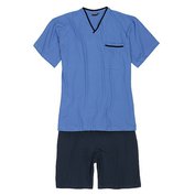 Pánské pyžamo ADAMO krátký rukáv a krátké kalhoty světle modré Adamo ODE-AD-119261-320