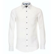 Pánská košile Casa Moda Comfort Fit lněná bílá vel. 3XL - 7XL (48 - 56) Casa Moda