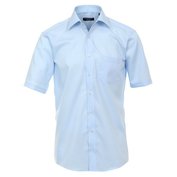 Pánská košile Casa Moda Comfort Fit azurově modrá krátký rukáv vel. 49 - 56 (4XL - 7XL) Casa Moda