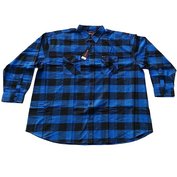 Pánská košile flanelová modro-černá 7XL - 12XL Kamro ODE-KAM-23235-266