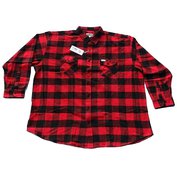 Pánská košile flanelová červeno-černá 7XL - 12XL Kamro ODE-KAM-23236-266