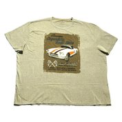 Pánské tričko KITARO s tiskem 7XL - 8XL krátký rukáv khaki KITARO ODE-KIT-191138-5777