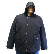 Pánská zimní bunda - parka tmavě modrá TECNICO CAPPUCCIO  6XL - 8XL Maxfort ODE-MAX10