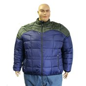 Pánská zimní bunda PIUMINO BICOLORE modro-zelená 5XL - 9XL Maxfort ODE-MAX15