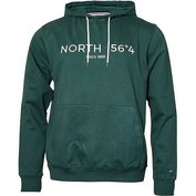 Pánská mikina - klokanka zelená NORTH 56°4 s potiskem a kapucí 4XL - 8XL NORTH 56°4