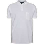 Pánské tričko s límečkem - polokošile bílá NORTH 56°4 krátký rukáv  4XL - 8XL NORTH 56°4