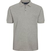 Pánské tričko s límečkem - polokošile šedá NORTH 56°4 krátký rukáv  4XL - 8XL NORTH 56°4