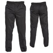 Pánské společenské kalhoty černé na gumu v pase XL - 6XL Duke ODE-P20024