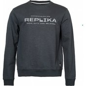 Pánská mikina REPLIKA JEANS černá s potiskem 4XL - 8XL Replika Jeans ODE-REP-01312-0099