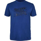 Pánské tričko REPLIKA JEANS tmavě modré s potiskem TRUE DENIM BELIEVER  4XL - 10XL krátký rukáv