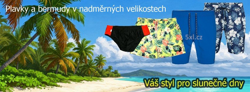 Plavky a bermudy nadměrné velikosti